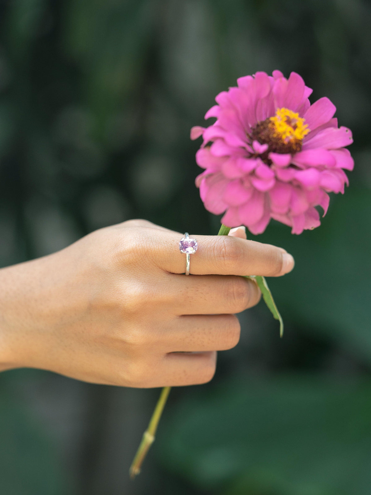 Oval Amethyst Ring - Gardens of the Sun | Ethical Jewelry