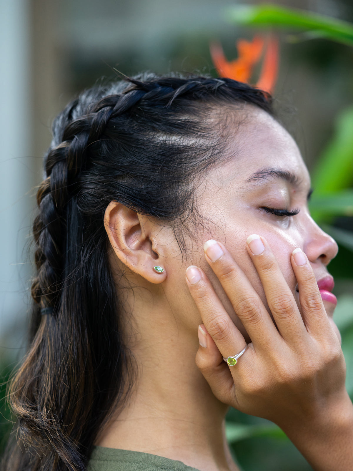 Peridot Earrings - Gardens of the Sun | Ethical Jewelry
