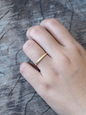 Thin Plain Gold Wedding Band - Gardens of the Sun | Ethical Jewelry