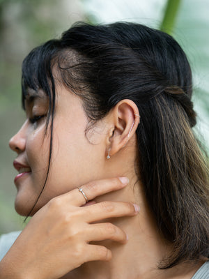 Polki Diamond Threader Earrings