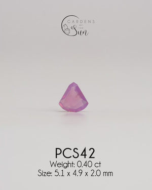 Custom Pink Sapphire Ring in Gold