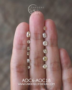Custom Antique Cut Diamond Ring in Gold