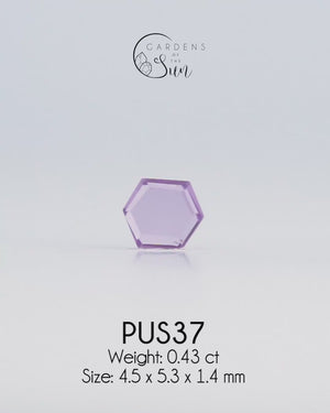 Custom Purple Sapphire Ring in Gold