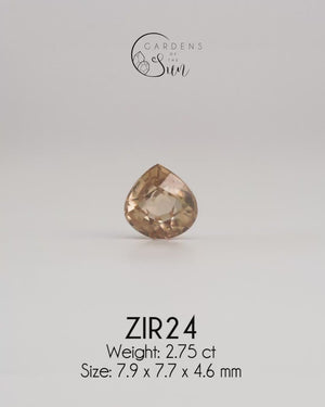 Custom Zircon Ring in Gold