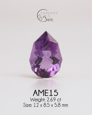 Custom Amethyst Ring in Gold