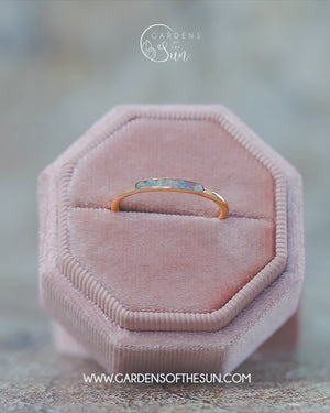 Rough Opal Hidden Gems Ring in Rose Gold