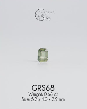Custom Green Sapphire Engagement Ring in Gold