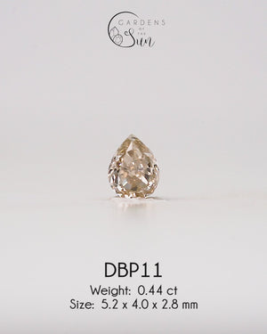 Custom Pear Diamond Ring in Gold