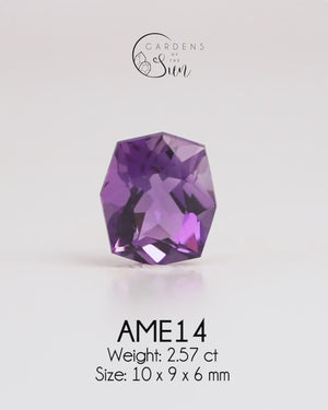 Custom Amethyst Ring in Gold