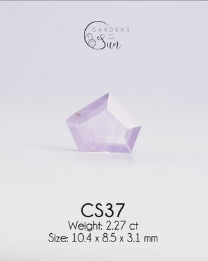 Custom Lavender Sapphire Ring in Gold