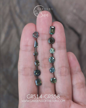 Custom Green Sapphire Engagement Ring in Gold