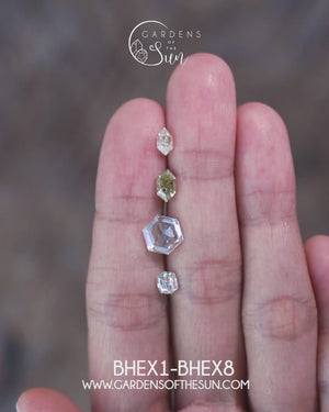 Custom Hexagon Diamond Ring in Gold