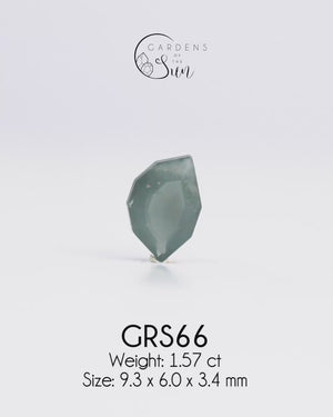 Custom Green Sapphire Engagement Ring in Gold