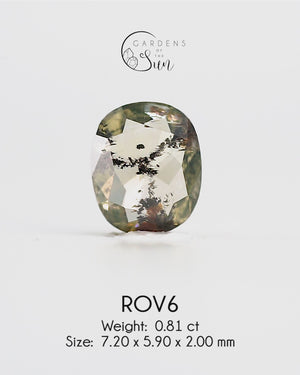 Custom Rose Cut Oval Diamond Ring in Gold