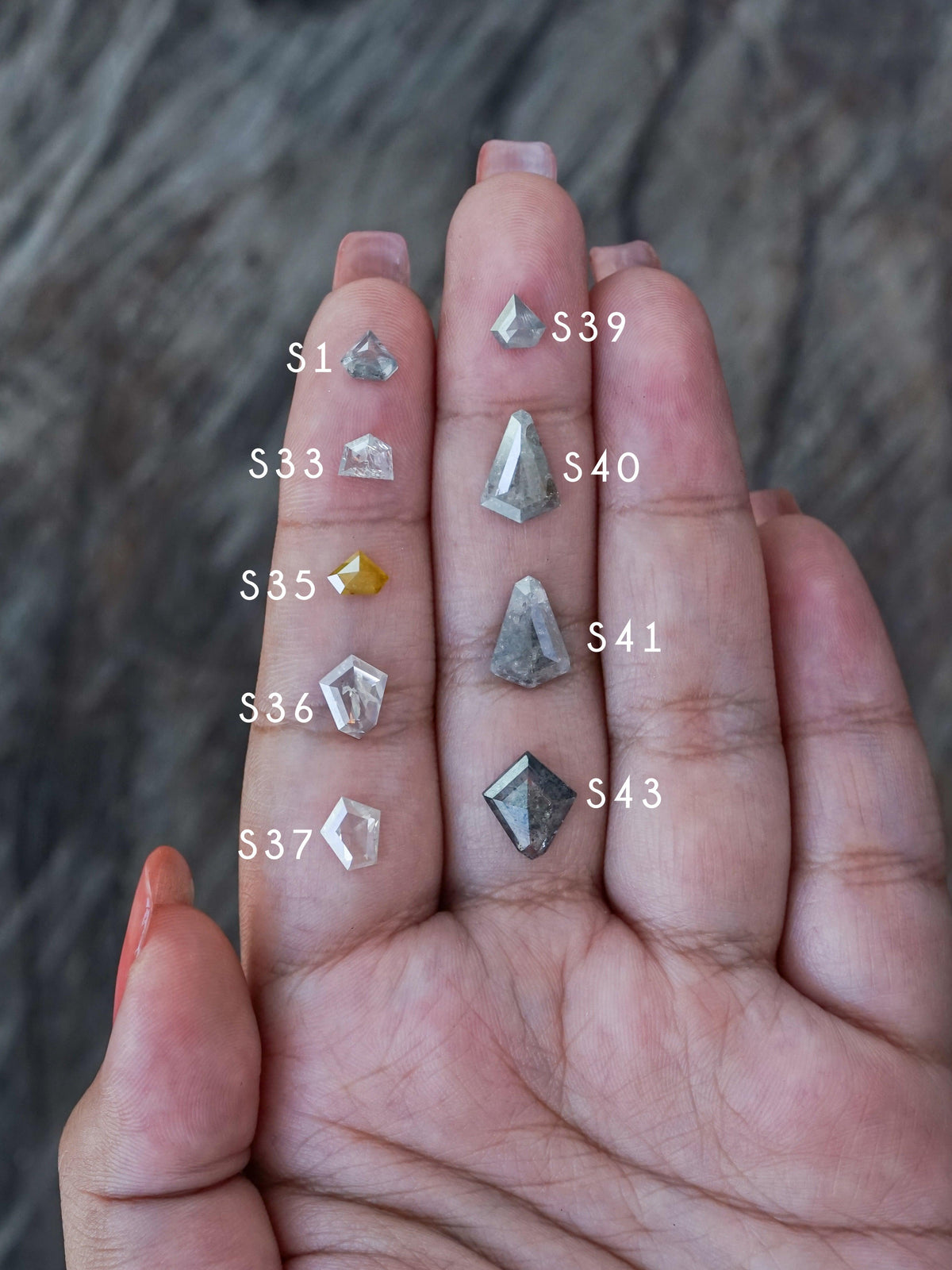 Custom Rose Cut Shield Diamond Ring - Gardens of the Sun | Ethical Jewelry