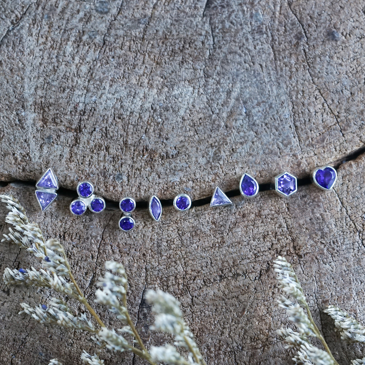 Amethyst Earrings - Gardens of the Sun | Ethical Jewelry