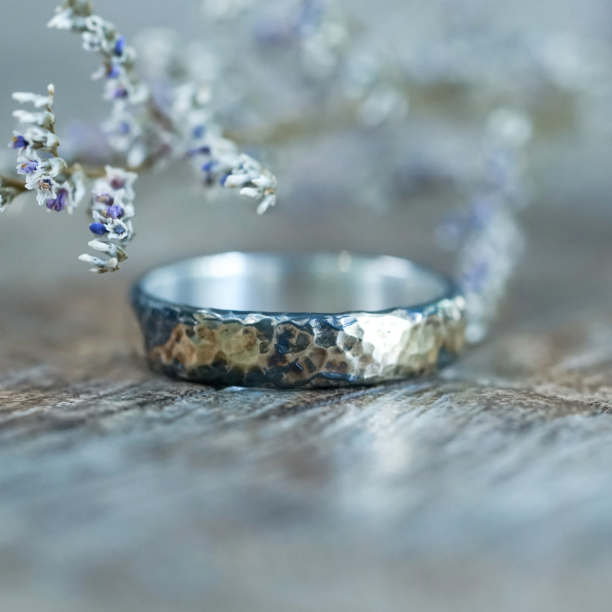 Black Gold Wedding Ring - Gardens of the Sun | Ethical Jewelry