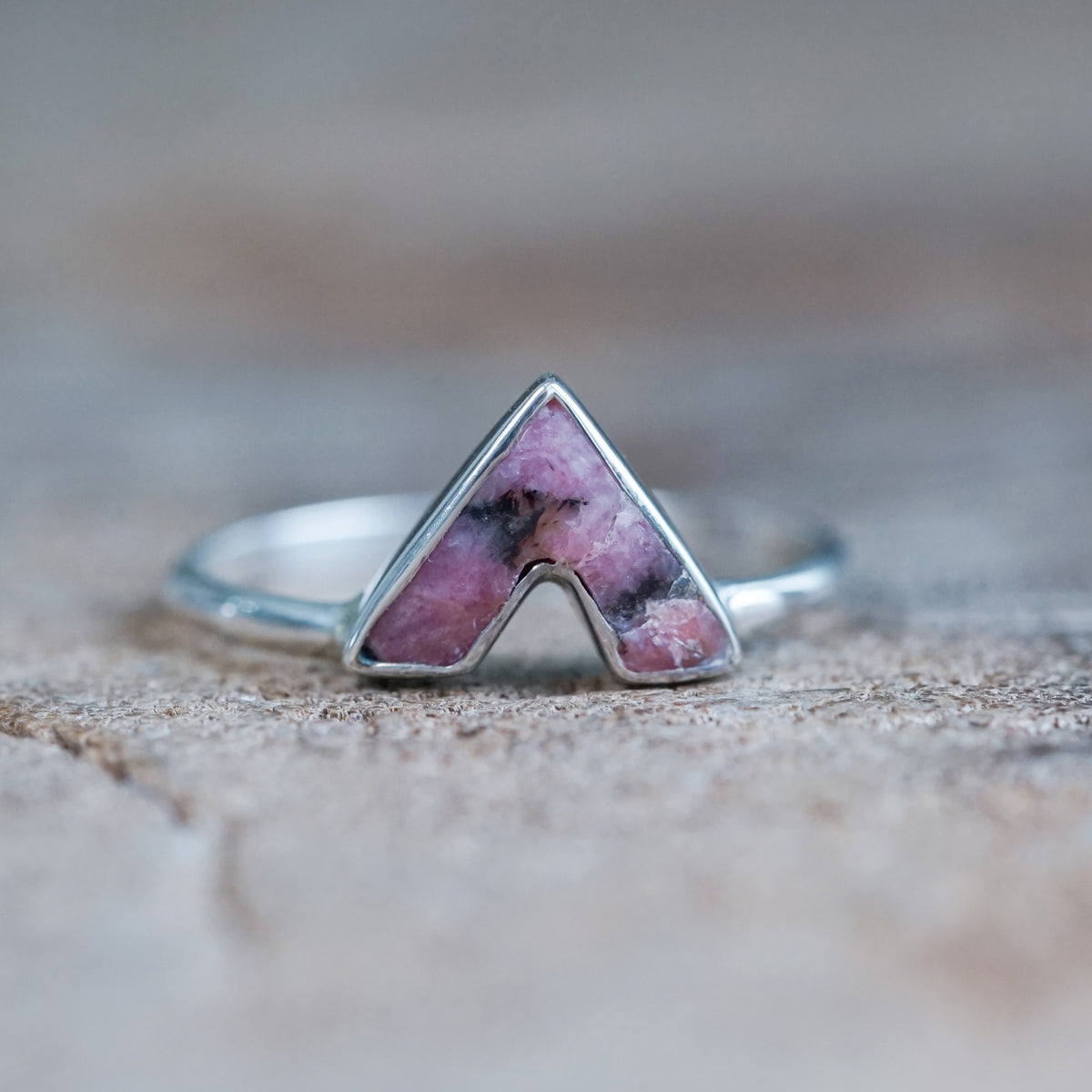 Red Borneo Agate Ring