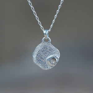 Borneo Diamond Necklace in Silver