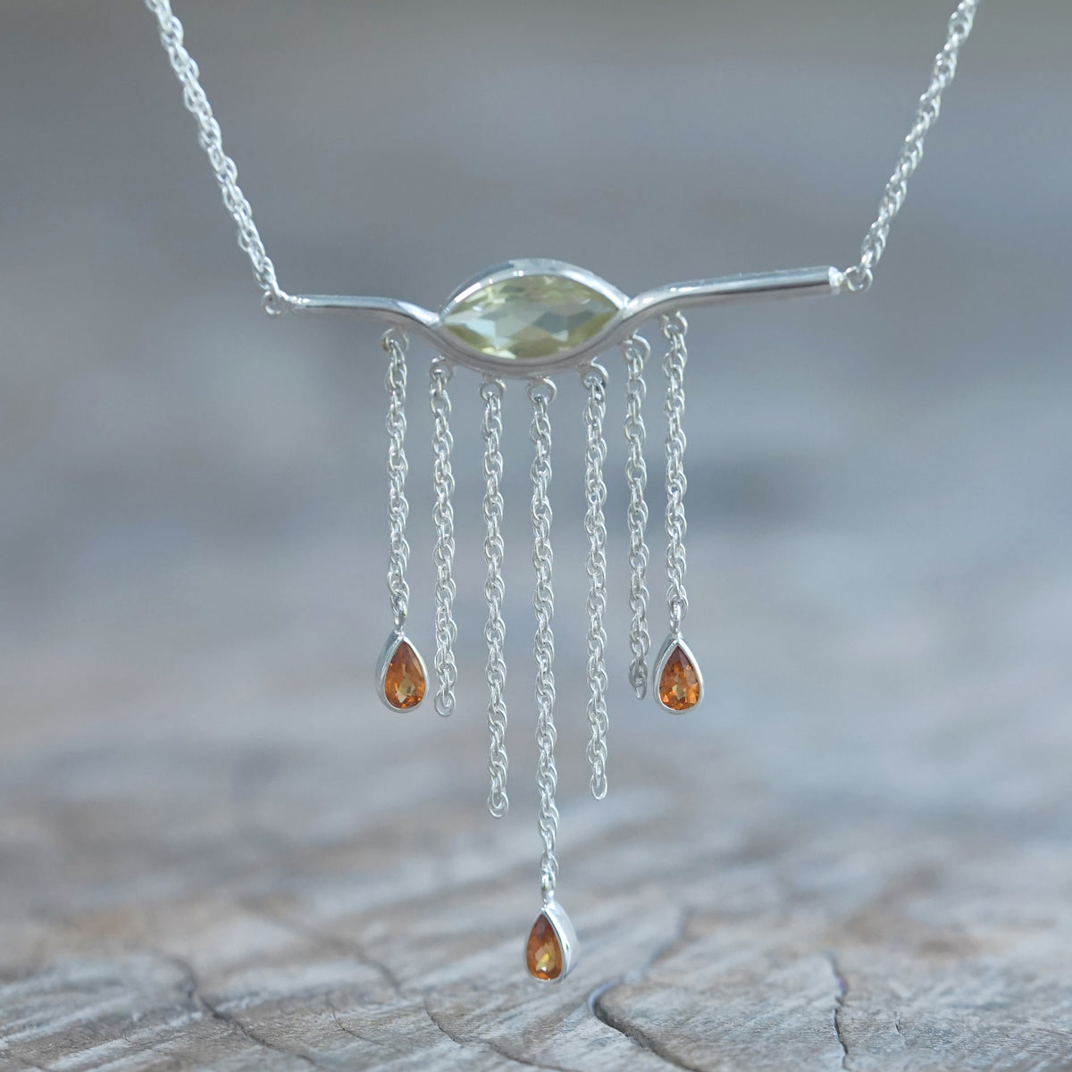 Citrine Tears of Joy Necklace