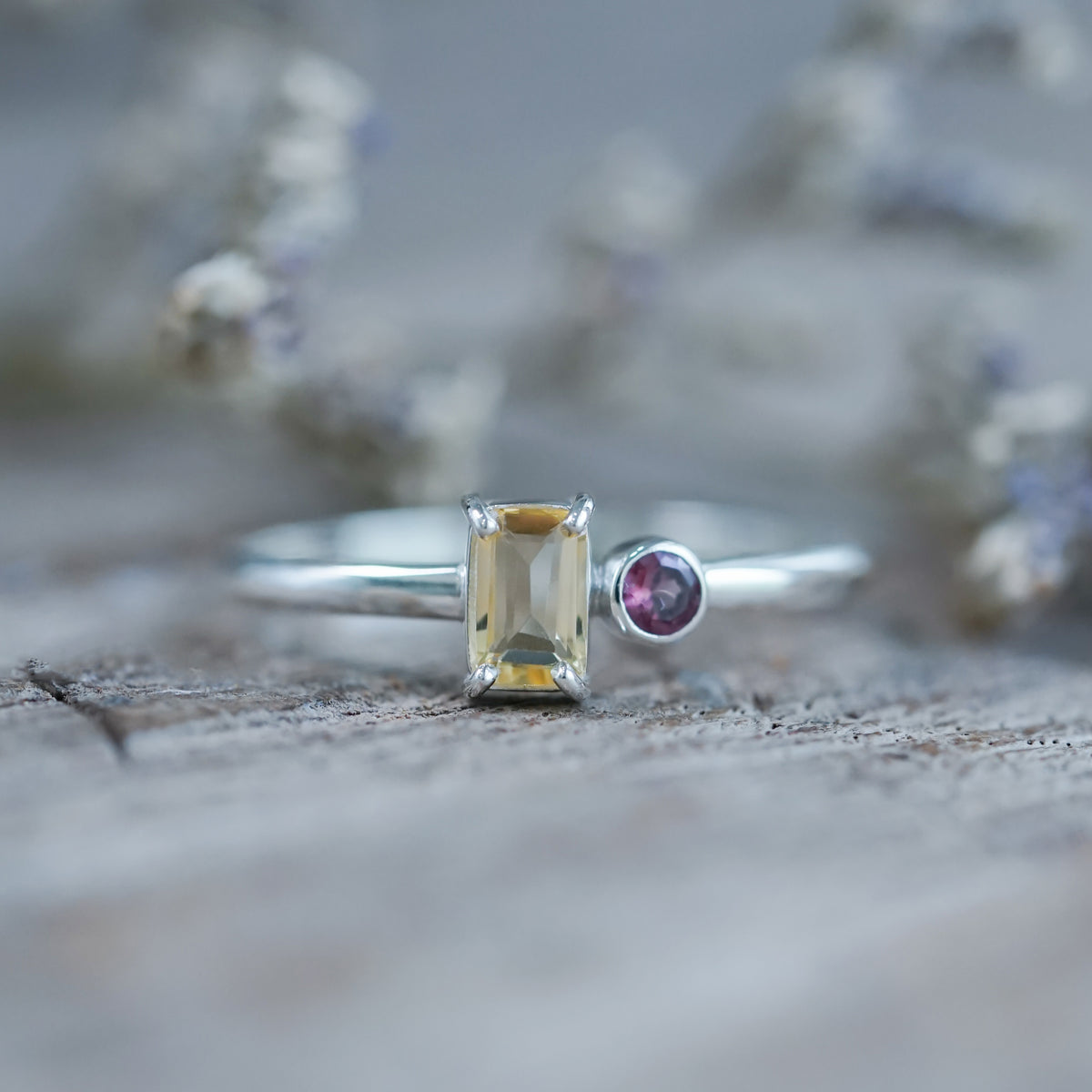 Citrine and Spinel Ring - Gardens of the Sun | Ethical Jewelry