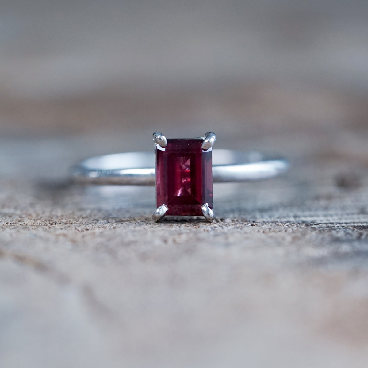 Classic Garnet Ring - size 8.75