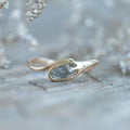 Curved Diamond Slice Ring in Rose Gold - Gardens of the Sun | Ethical Jewelry