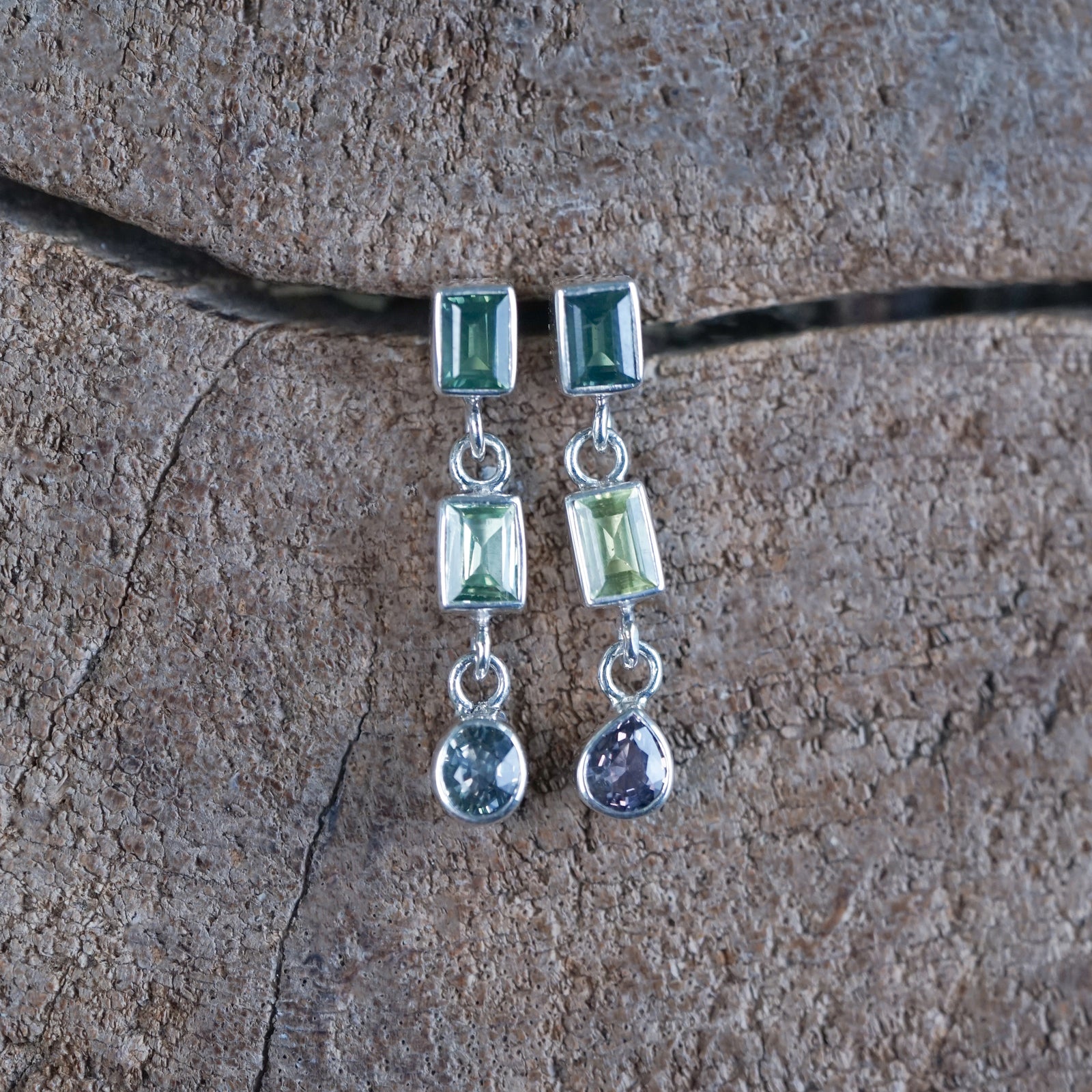 Dangling Sapphire Earrings