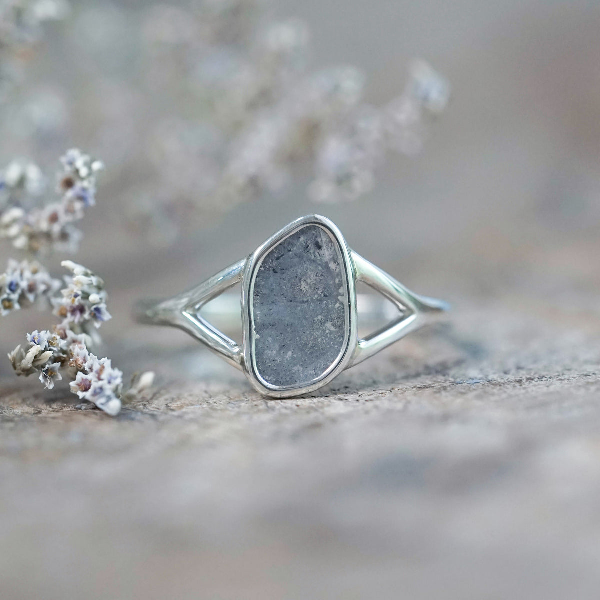 Split Shank Diamond Slice Ring