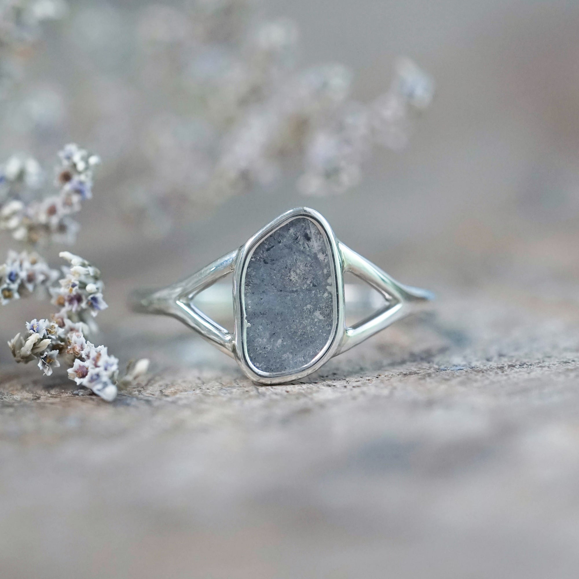 Split Shank Diamond Slice Ring