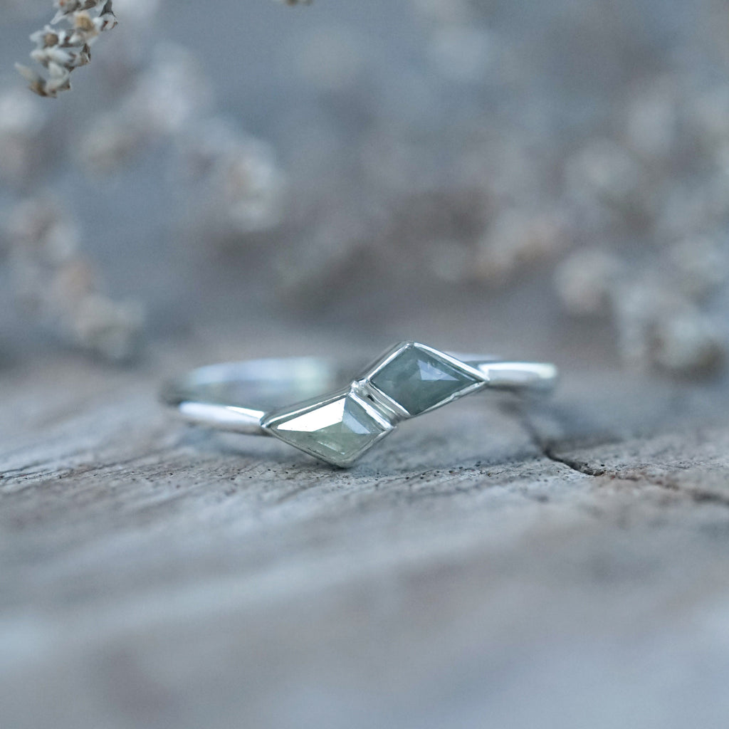 Double Kite Diamond Ring