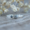 Double Salt and Pepper Diamond Ring - Gardens of the Sun | Ethical Jewelry