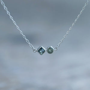 Double Sapphire Necklace