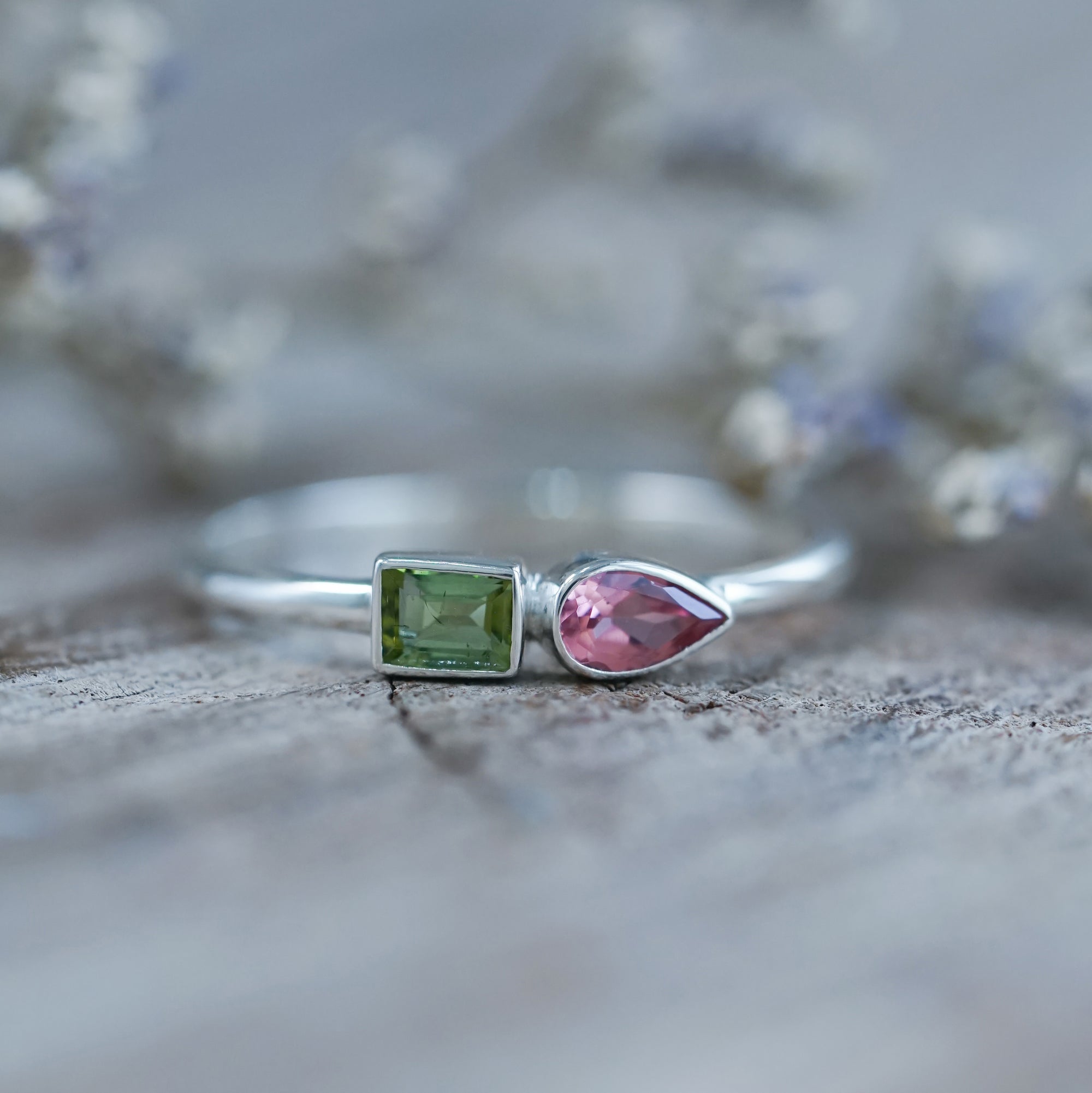 Double Tourmaline Ring - Gardens of the Sun | Ethical Jewelry