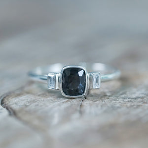 Spinel and White Zircon Ring - Gardens of the Sun | Ethical Jewelry