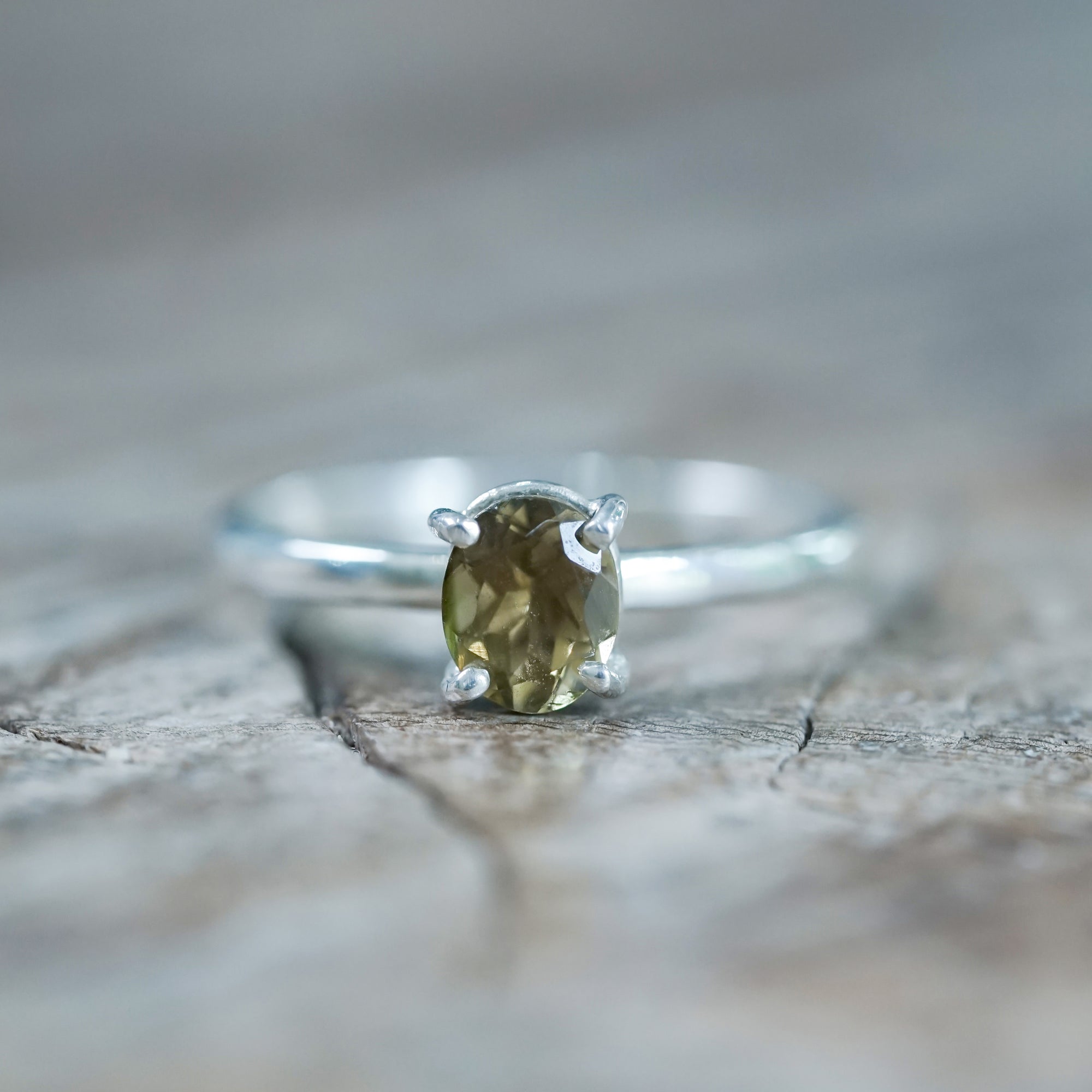 Olive Green Tourmaline Ring - Gardens of the Sun | Ethical Jewelry