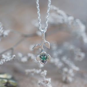 Emerald Petal Necklace