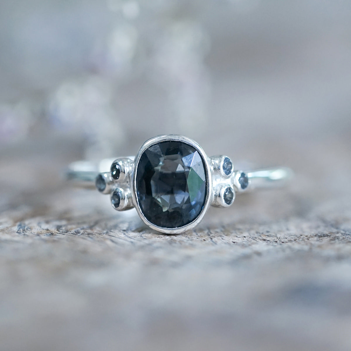 Teal Spinel Ring - Gardens of the Sun | Ethical Jewelry