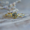 Green Diamond Ring in Gold - Size 5.5 - Gardens of the Sun | Ethical Jewelry