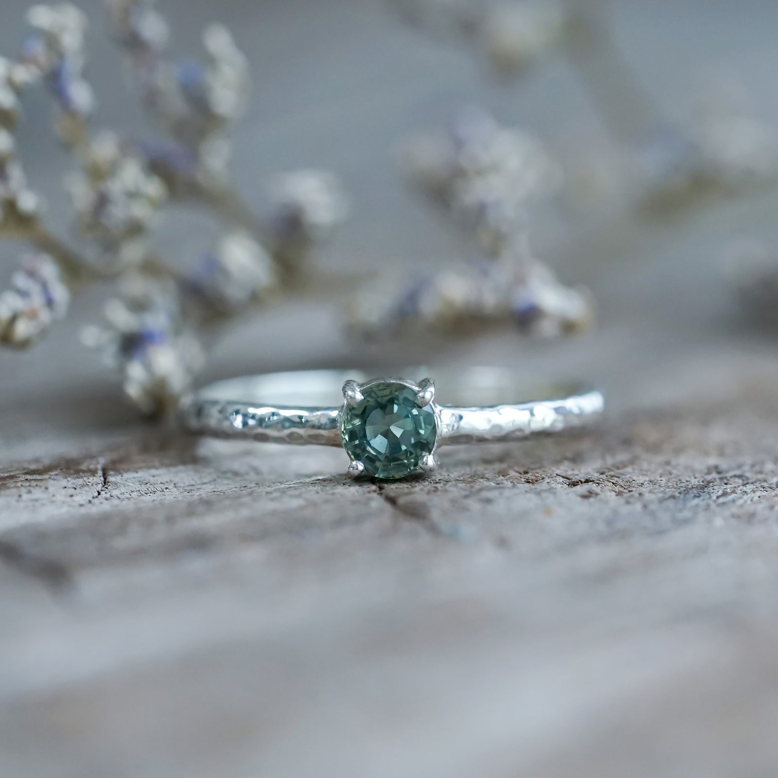 Mint Montana Sapphire Ring - Gardens of the Sun | Ethical Jewelry