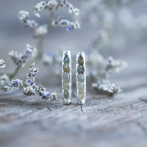 Montana Sapphire Earrings with Hidden Gems