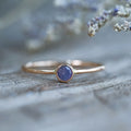 Mystic Lavender Sapphire Ring in Rose Gold - Ethical Jewelry | Gardens of the Sun