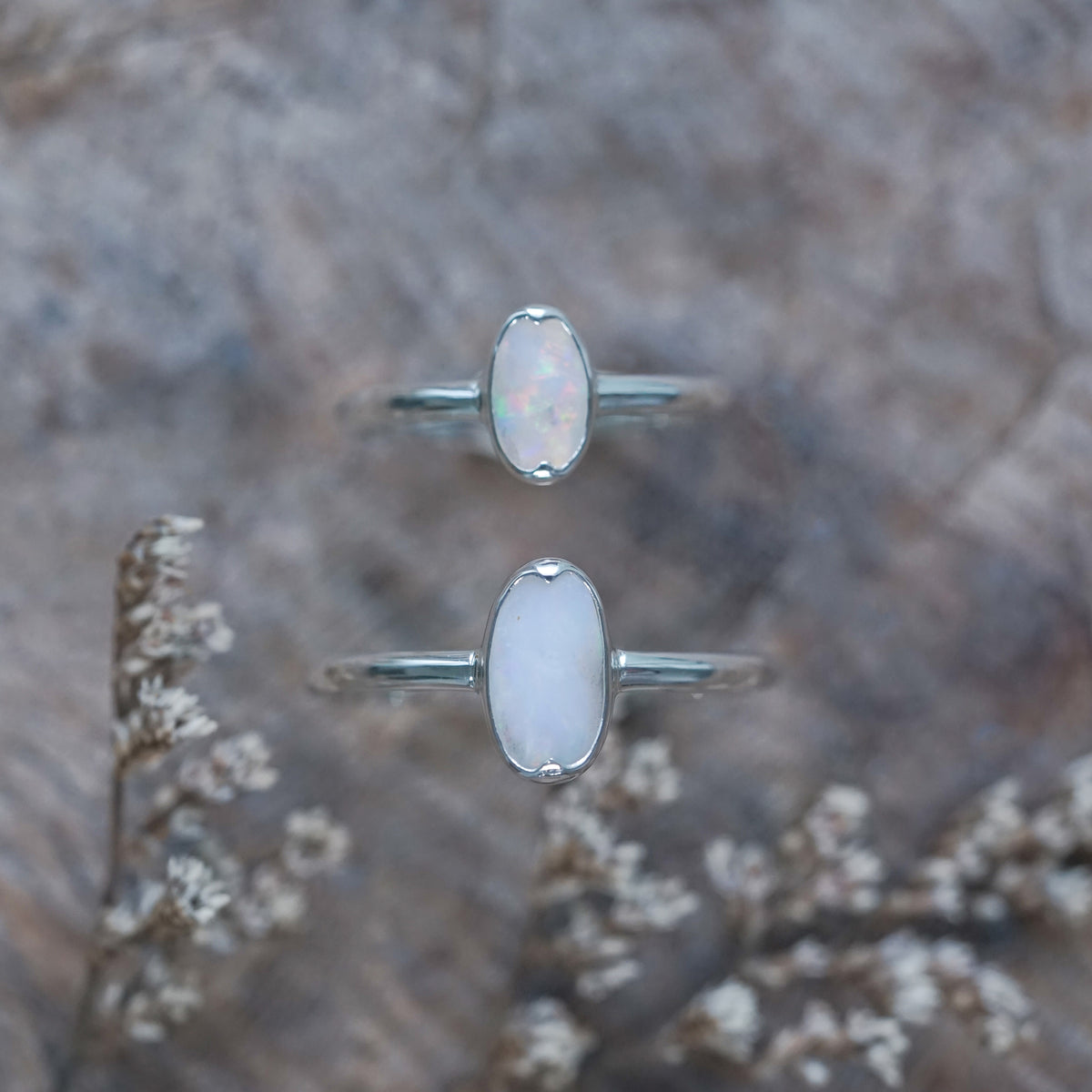 Oval Opal Ring - size 5 & 9.5