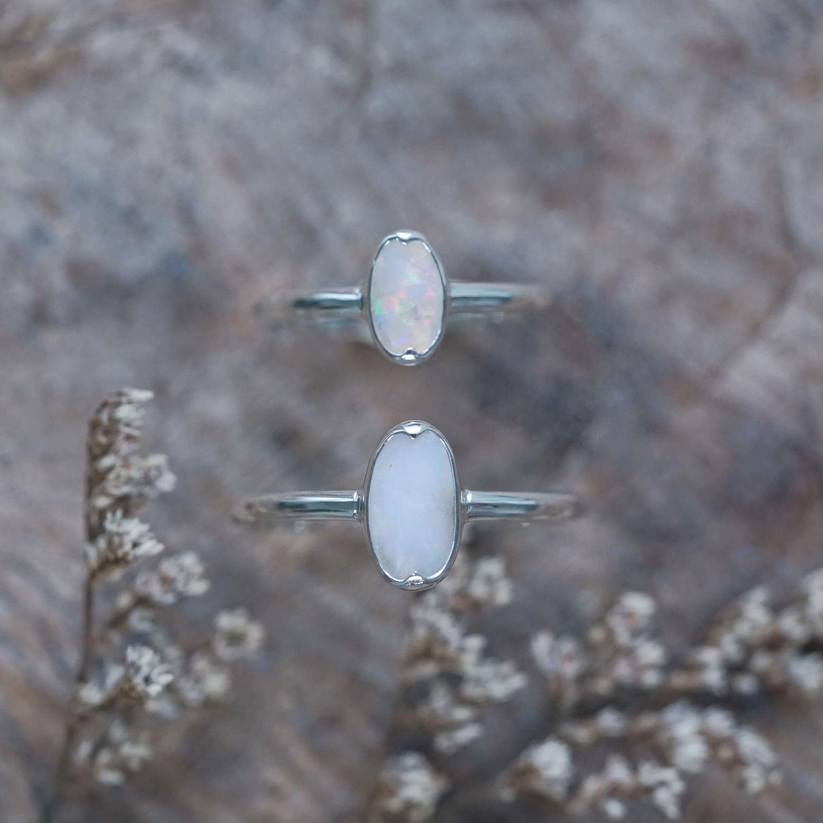 Oval Opal Ring - size 5 & 9.5