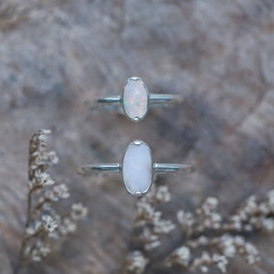 Oval Opal Ring - size 5 & 9.5