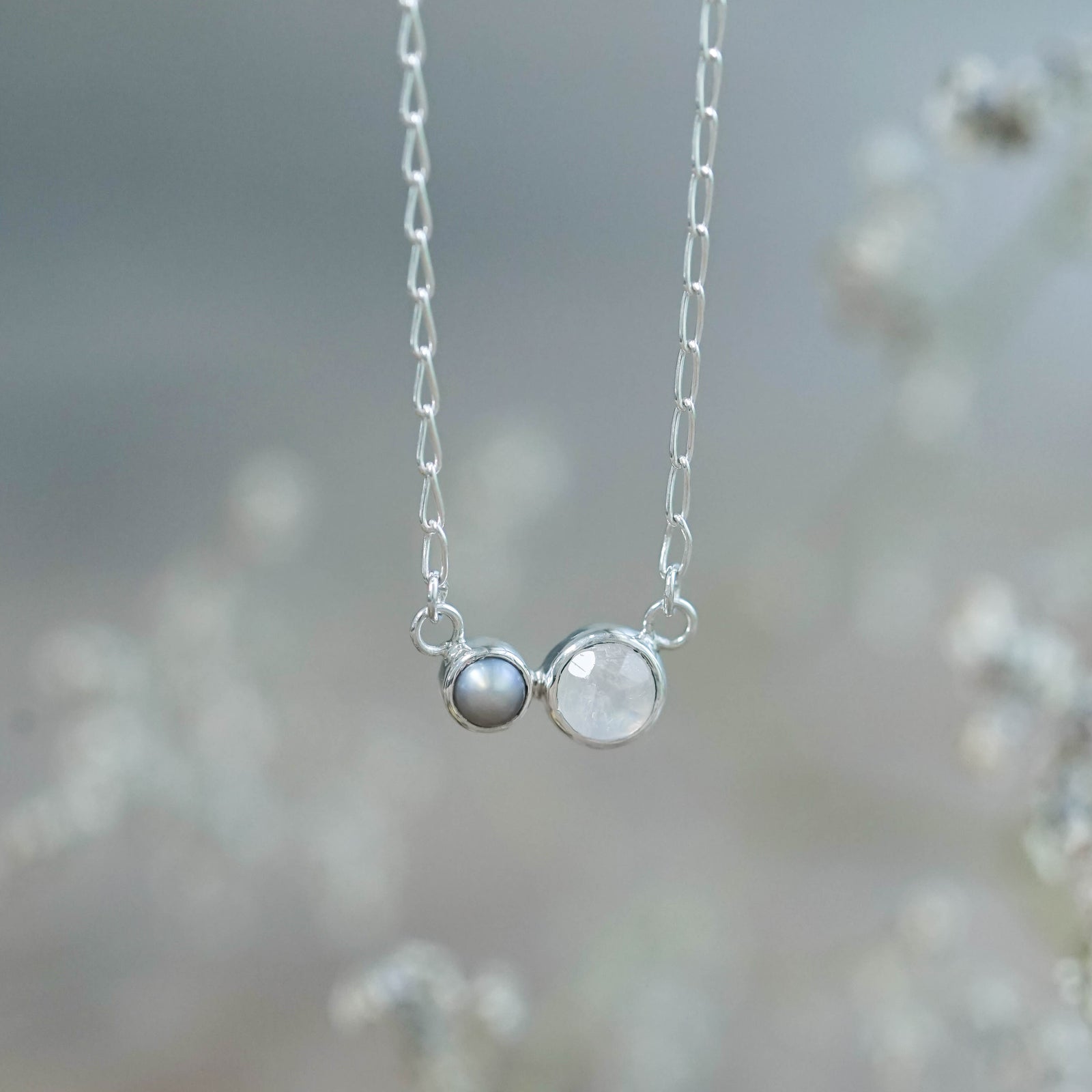 Pearl and Moonstone Necklace