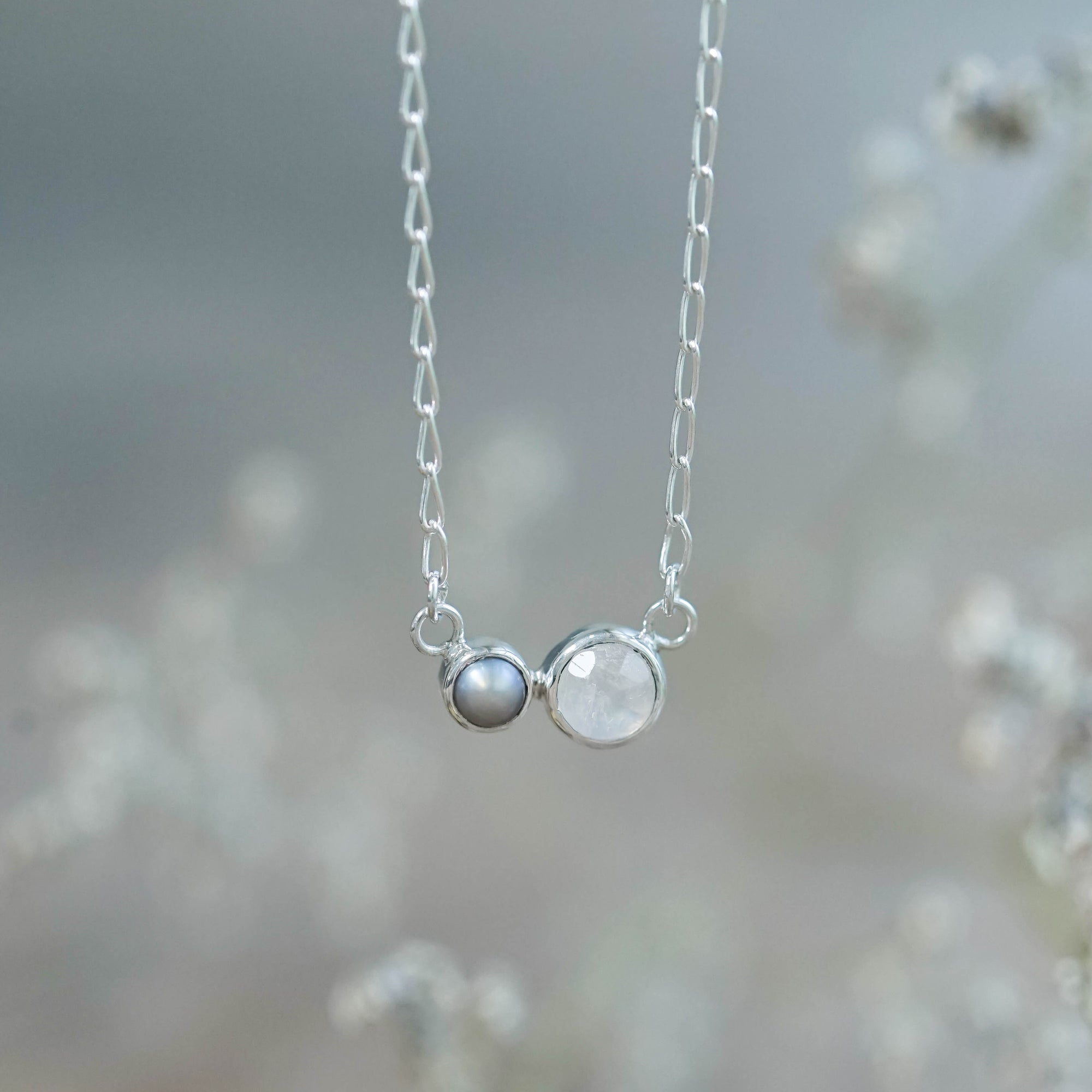 Pearl and Moonstone Necklace
