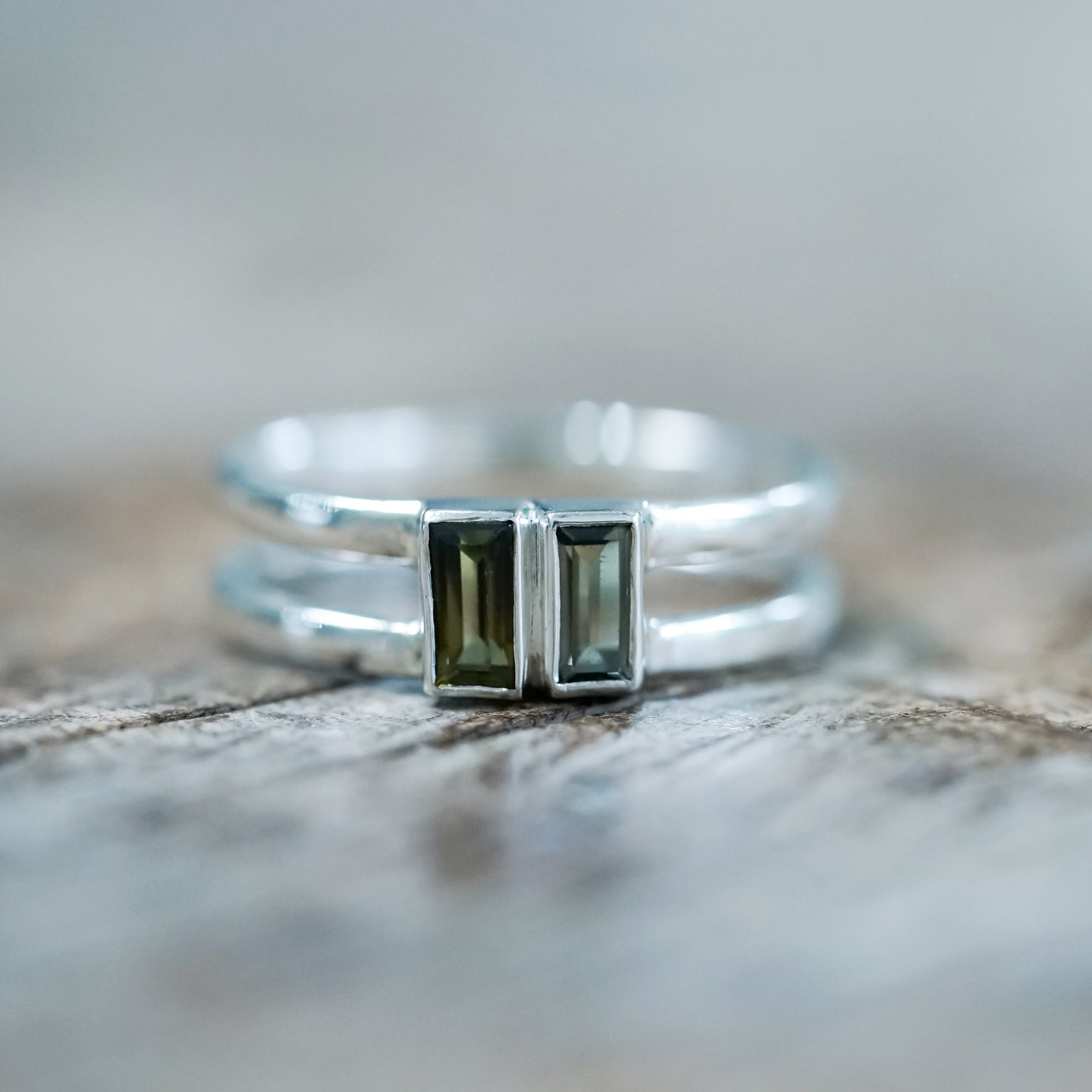 Double Tourmaline Ring - Size 5.75