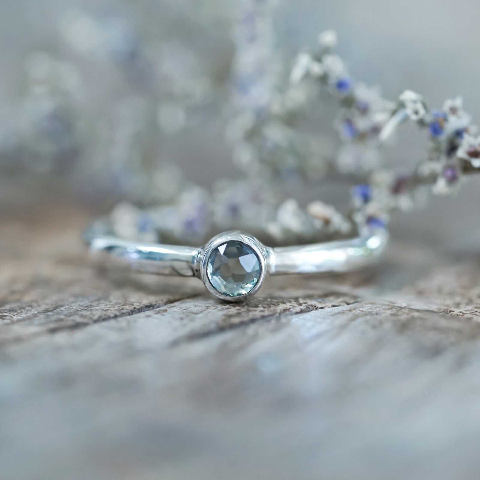 Rose Cut Sapphire Ring - Gardens of the Sun | Ethical Jewelry