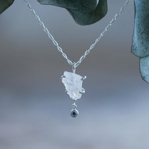 Rough Moonstone Necklace - Gardens of the Sun | Ethical Jewelry